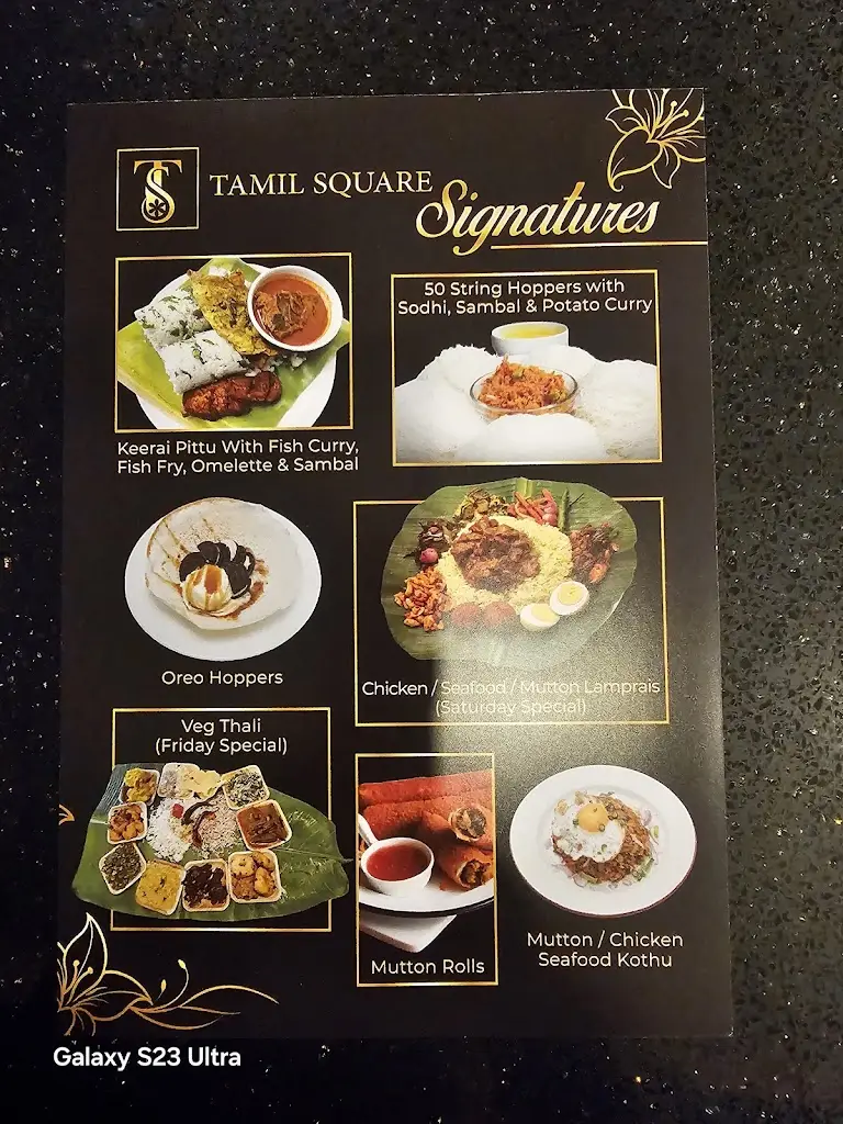 Menu_Tamil Square- Sri Lankan - South Indian Bar & Restaurant_Cheam_imagen_2