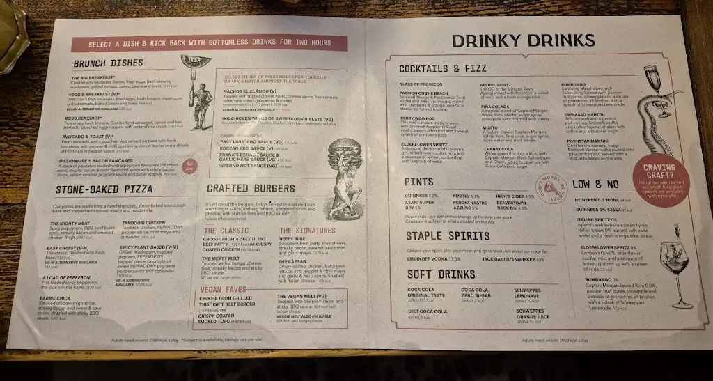 Menu_The Harrow_Cheam_image_1