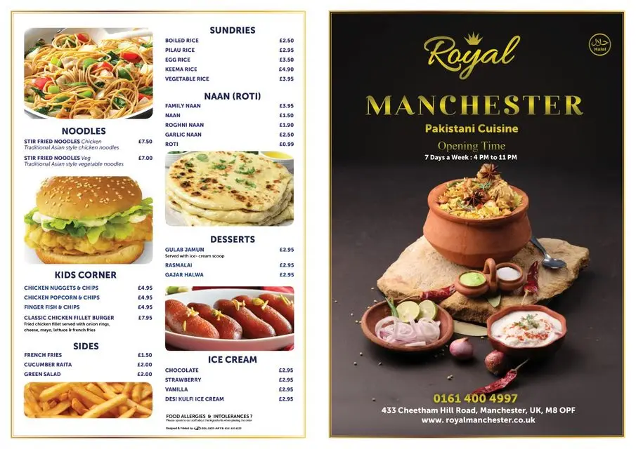 Menu_Royal manchester restaurant_Cheetham Hill_image_2