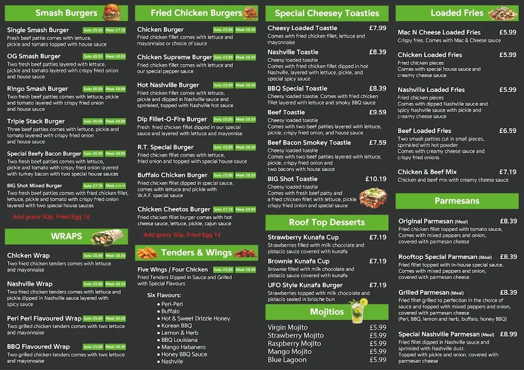 Menu_The Rooftop Burgers limited_Cheetham Hill_image_1