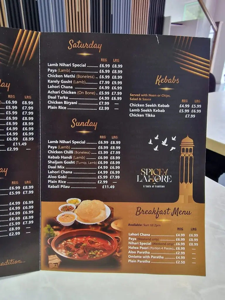 Menu_Spice of Lahore_Cheetham Hill_image_3