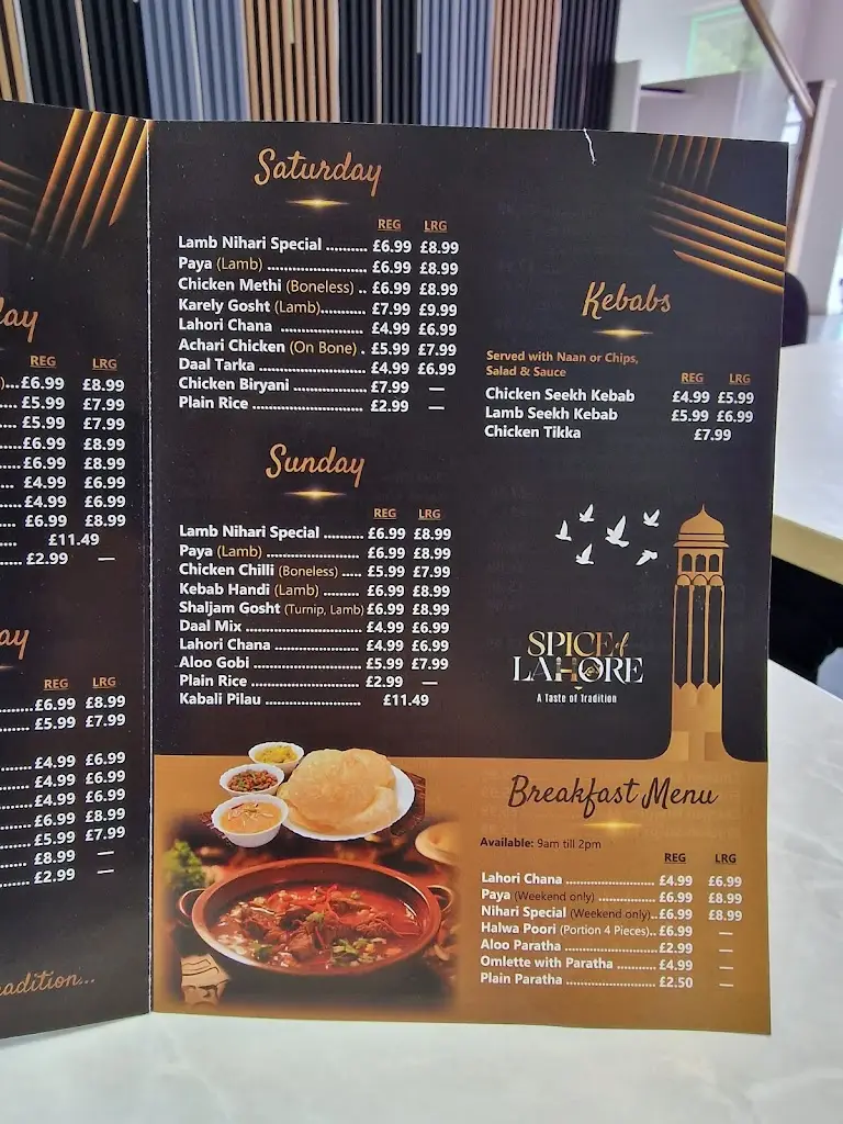 Menu_Spice of Lahore_Cheetham Hill_image_4