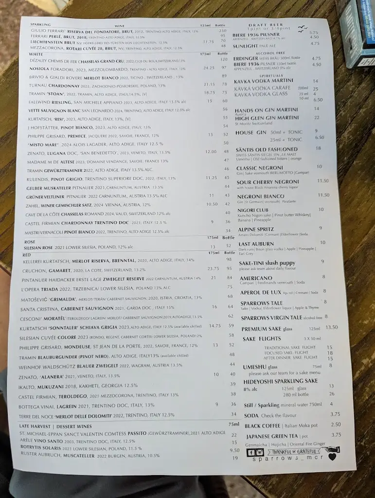 Menu_The Sparrows Continental Pasta & Spätzle_Cheetham Hill_image_4