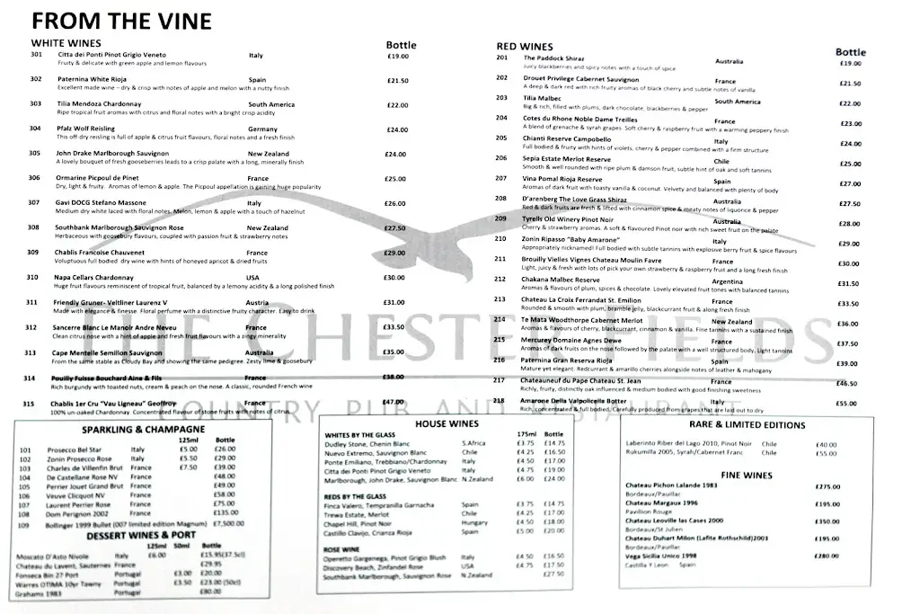 Menu_The Chester Fields Country Pub, Restaurant & Wedding Venue_Cheshire West and Chester_image_2