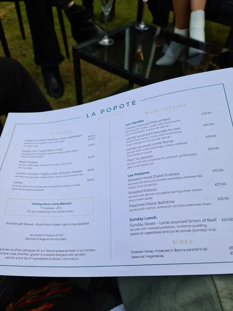 Menu_La Popote Restaurant_Cheshire East_immagine_4