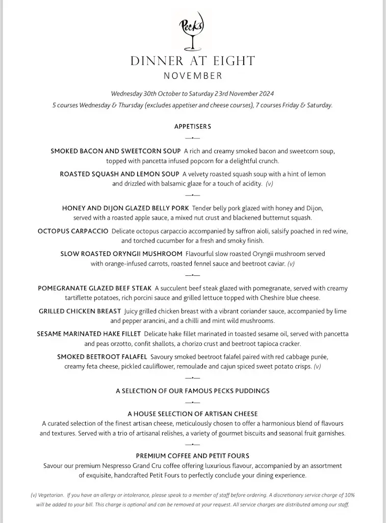 Menu_Pecks Restaurant_Cheshire East_image_3