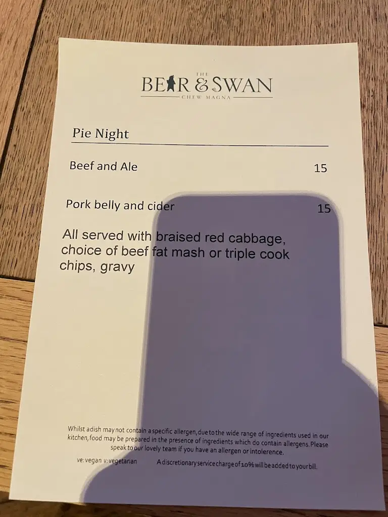 Menu_The Bear & Swan_Chew Magna_image_3