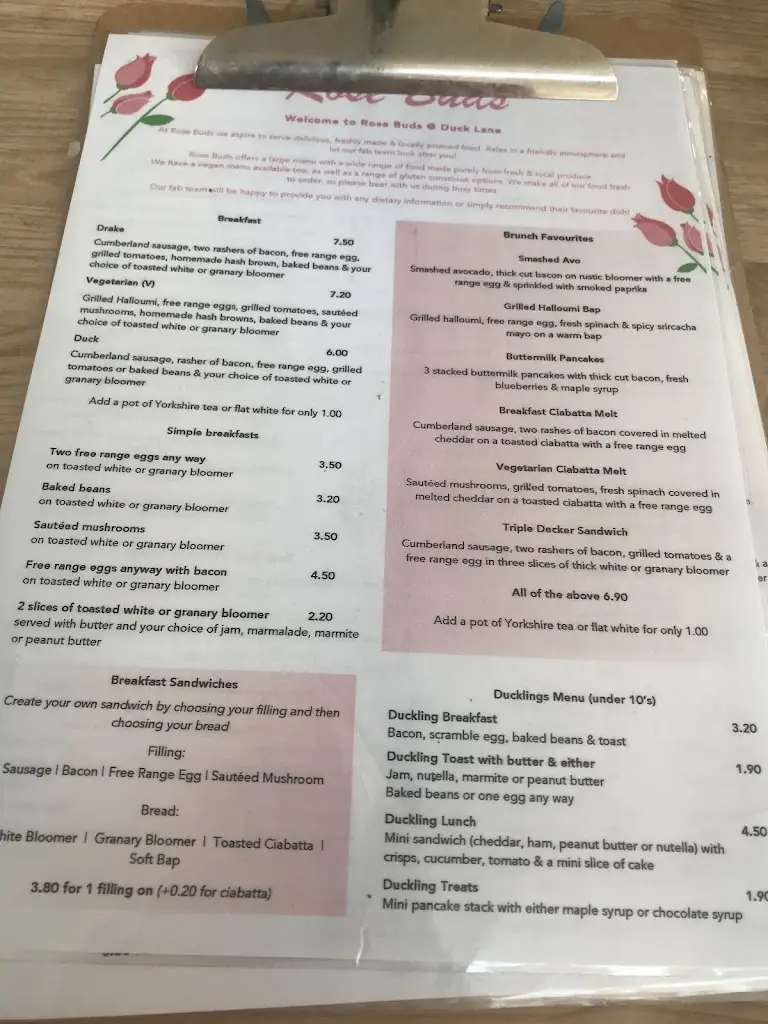 Menu_Rose’s at Duck Lane_Chicksands_image_3