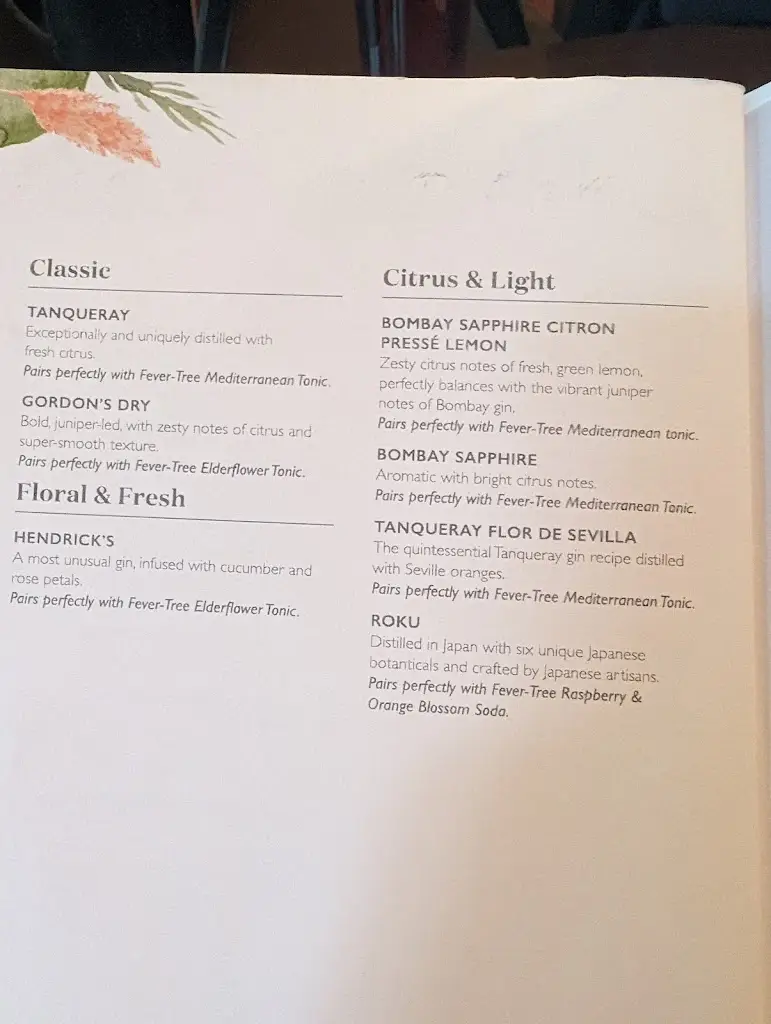 Menu_The Shy Horse_Chessington_image_2