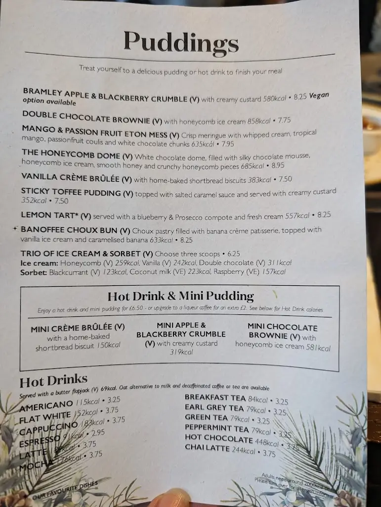 Menu_The Shy Horse_Chessington_image_3