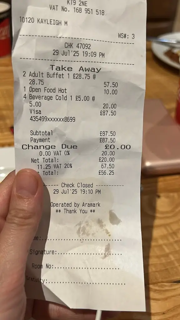 Amy Flemons_Temple Restaurant & Bar_Chessington_review