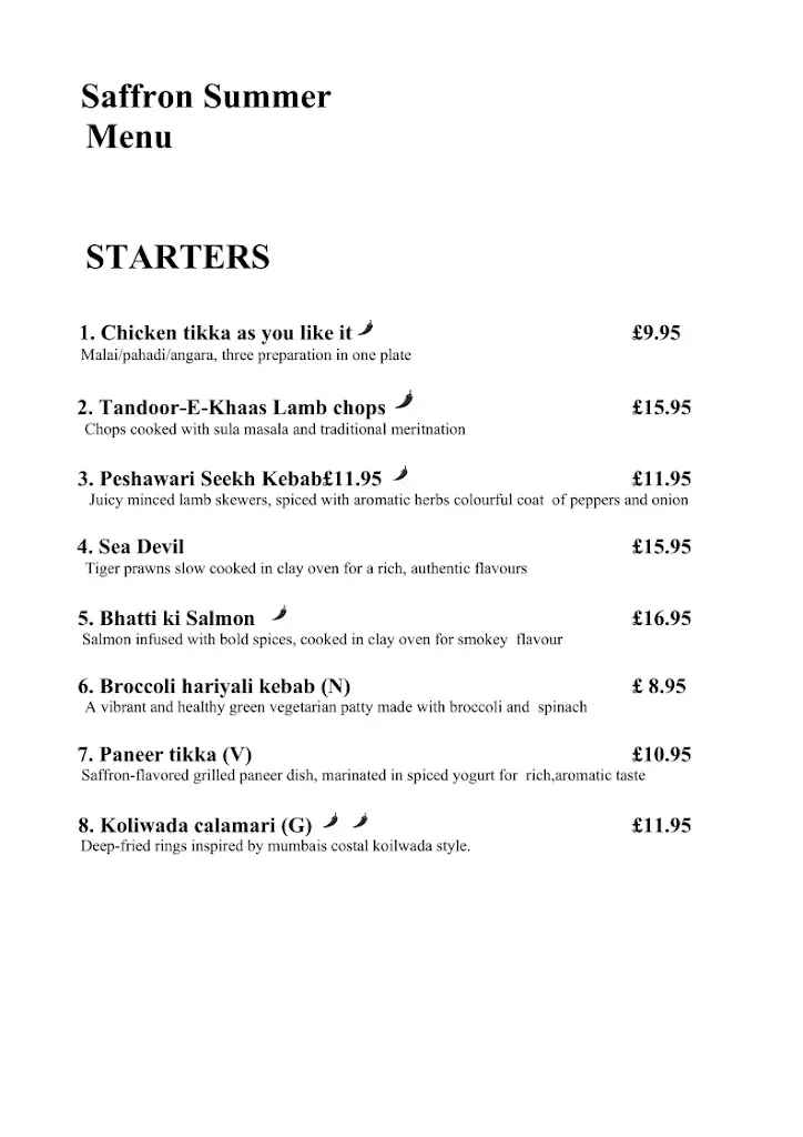 Menu_Saffron Summer_Chessington_image_4