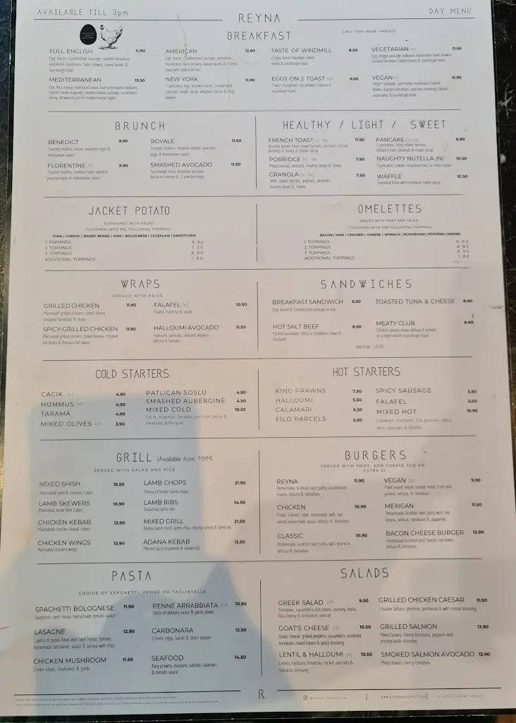 Menu_Reyna Brasserie_Cheshunt_image_1