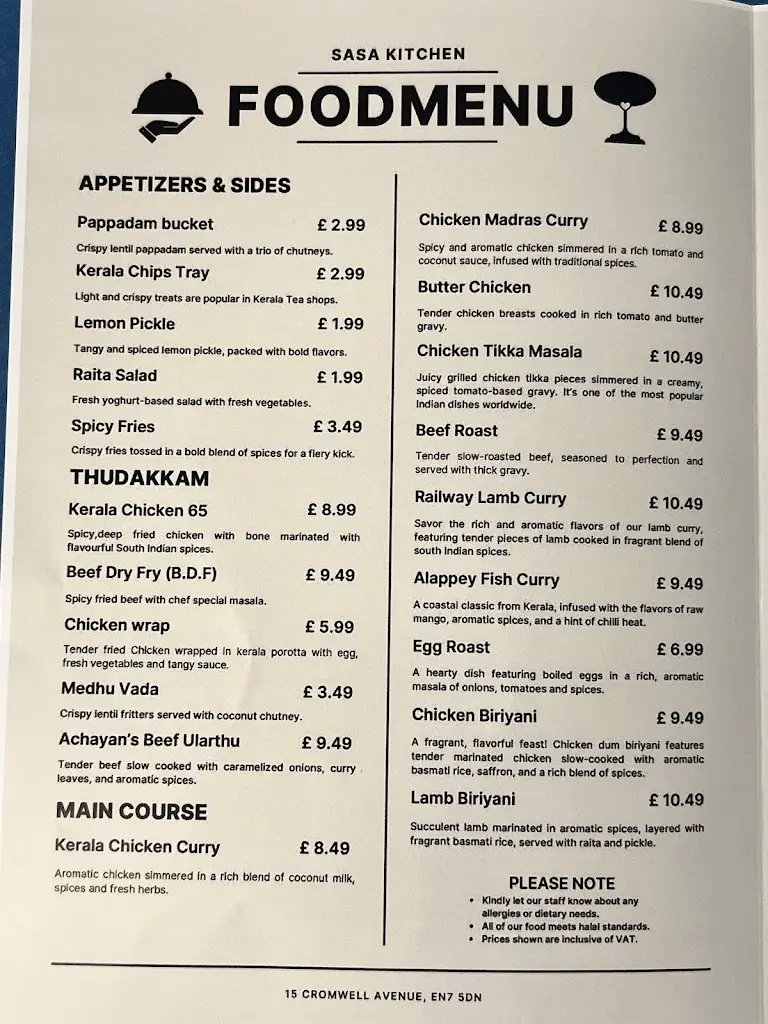 Menu_Sasa Kitchen_Cheshunt_image_4