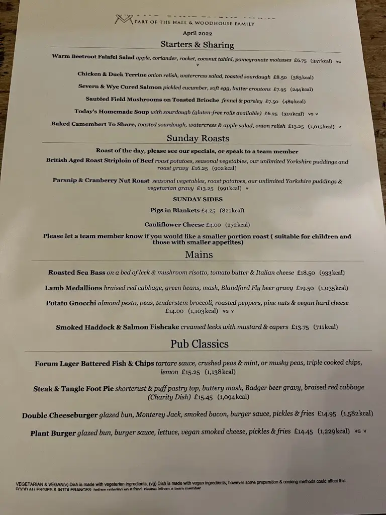 Menu_The Gardeners Arms_Ardingly_image_2