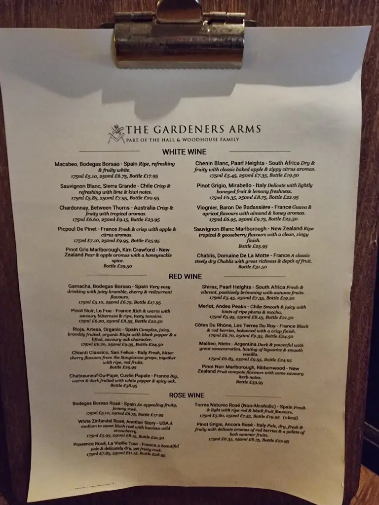 Menu_The Gardeners Arms_Ardingly_image_4
