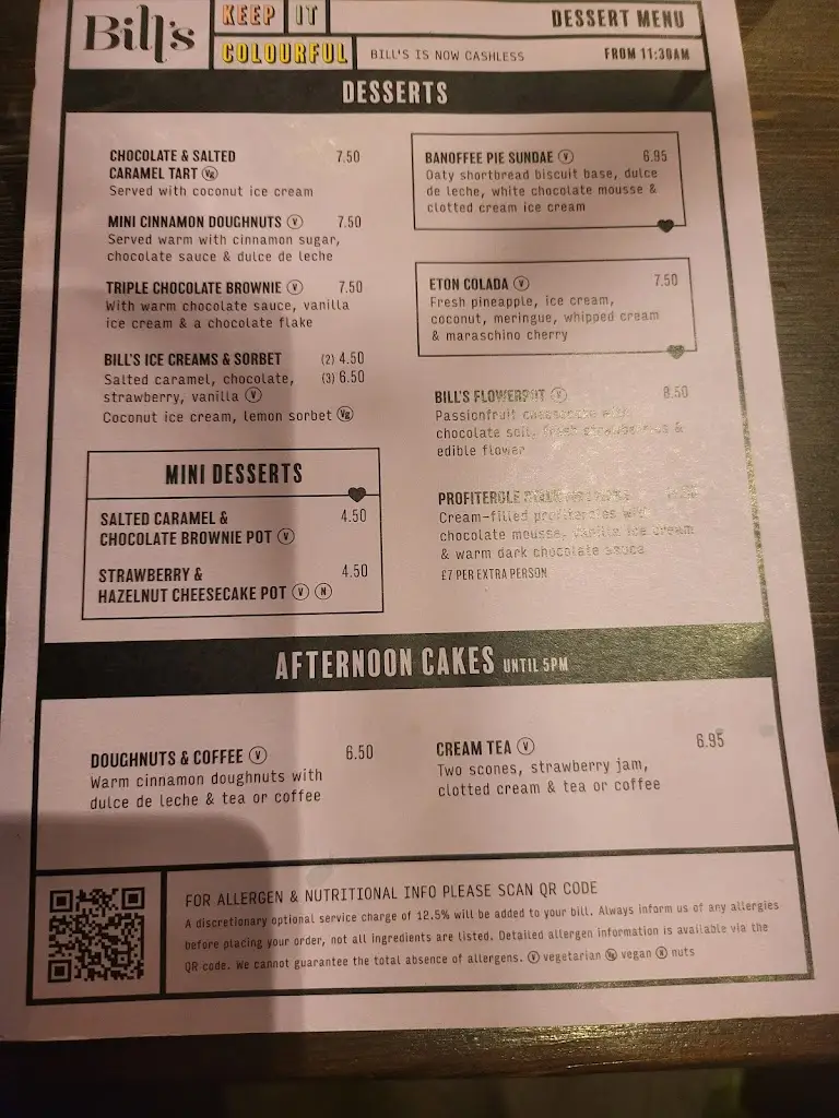 Menu_Bill's Chichester Restaurant_Chichester_image_1