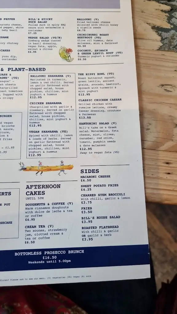 Menu_Bill's Chichester Restaurant_Chichester_image_4