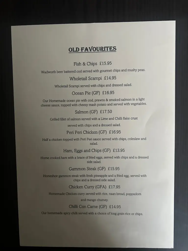 Menu_The Somerset Wagon_Chilcompton_image_2