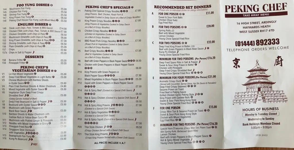 Menu_Peking Chef_Ardingly_image_1