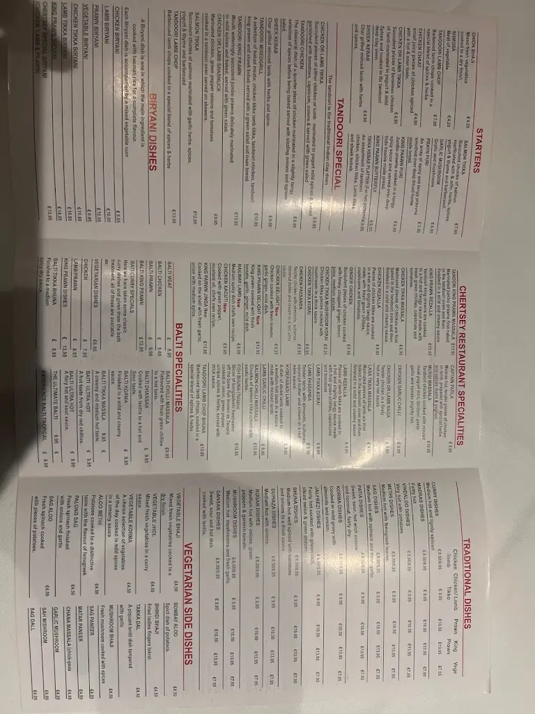 Menu_Chertsey Restaurant_Chertsey_image_1