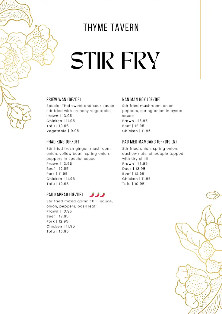 Menu_Thyme Tavern Bar and Restaurant_Chertsey_immagine_3