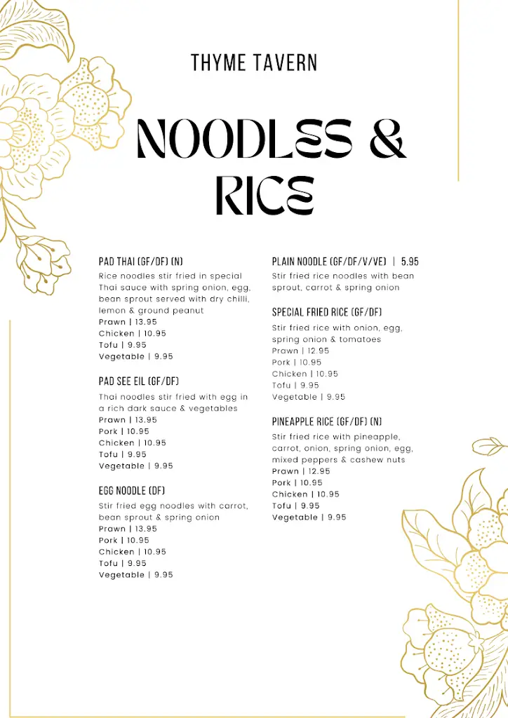 Menu_Thyme Tavern Bar and Restaurant_Chertsey_immagine_4