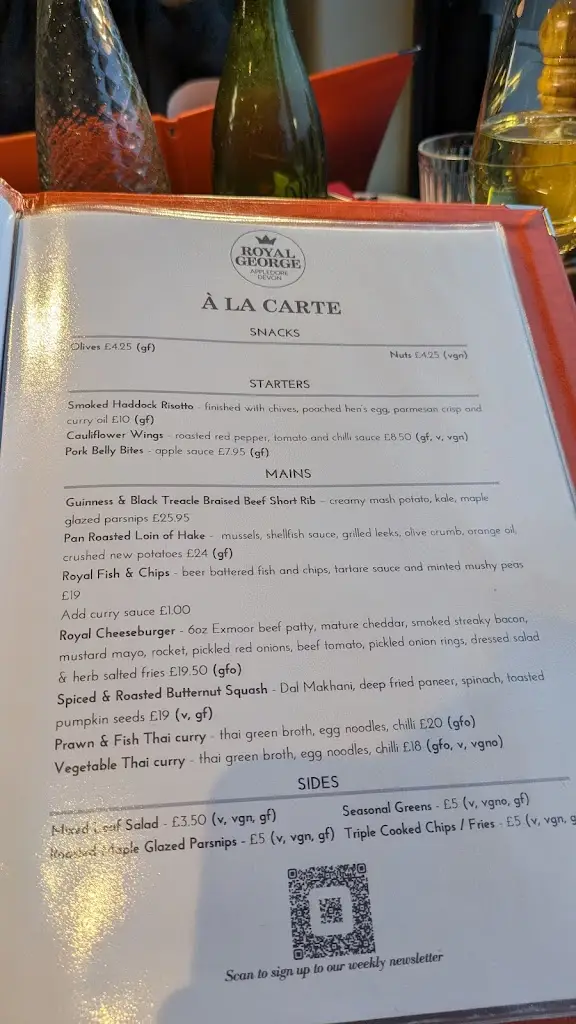 Menu_The Royal George_Appledore_image_3
