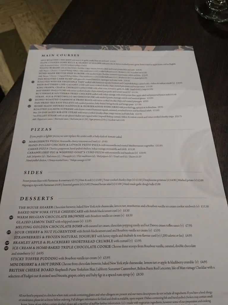 Menu_King William IV Chigwell_Chigwell_image_3