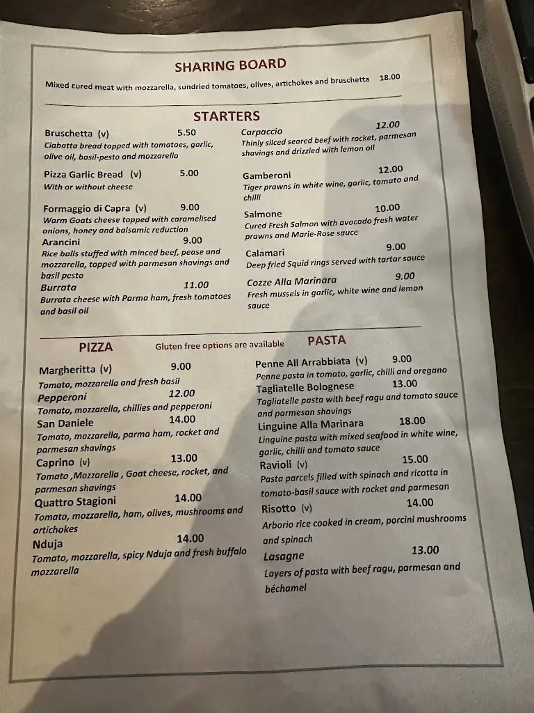 Menu_Linguine Restaurant Hainault_Chigwell_image_4
