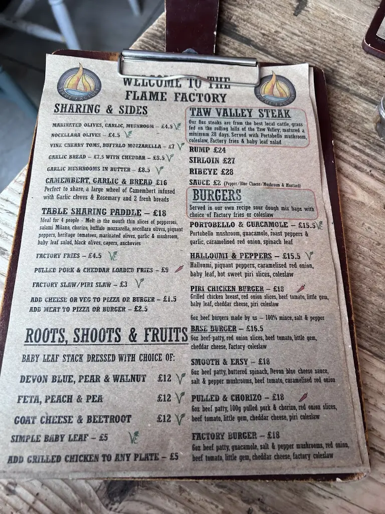 Menu_Flame Factory_Appledore_image_1