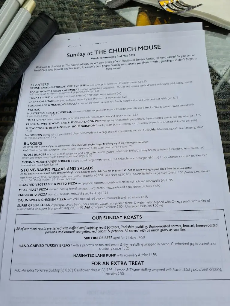 Menu_The Church Mouse_Chester-le-Street_image_1