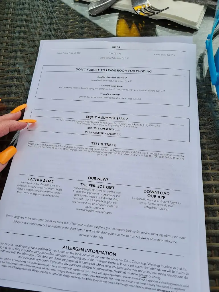 Menu_The Church Mouse_Chester-le-Street_image_3