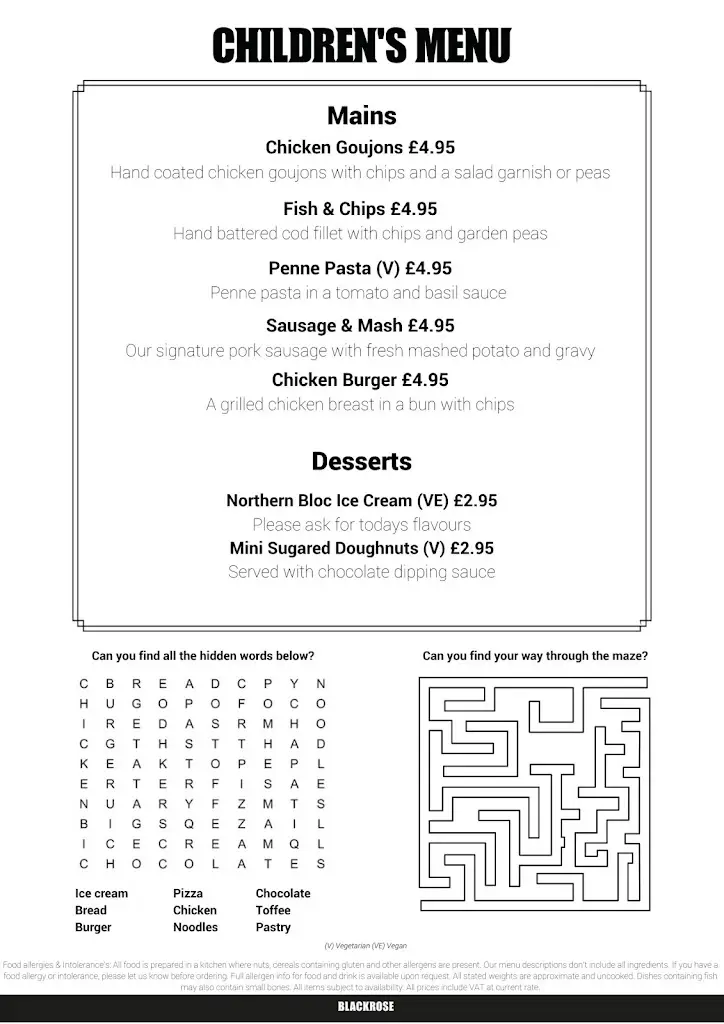 Menu_The Lambton_Chester-le-Street_immagine_3