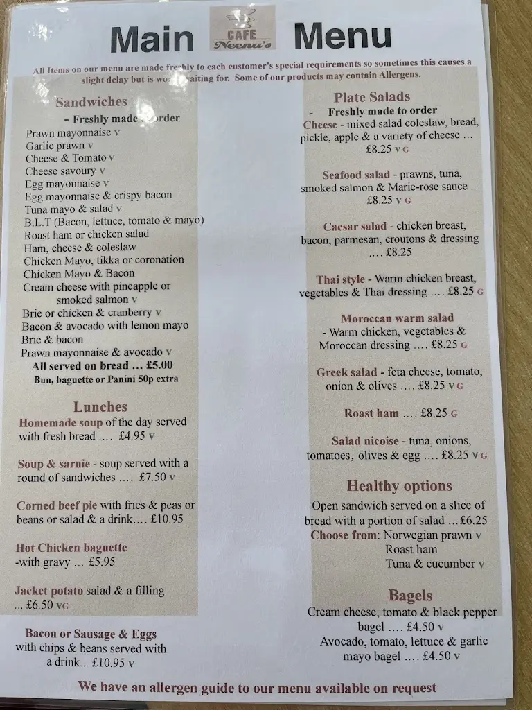 Menu_Cafe Neena's_Chester-le-Street_image_2
