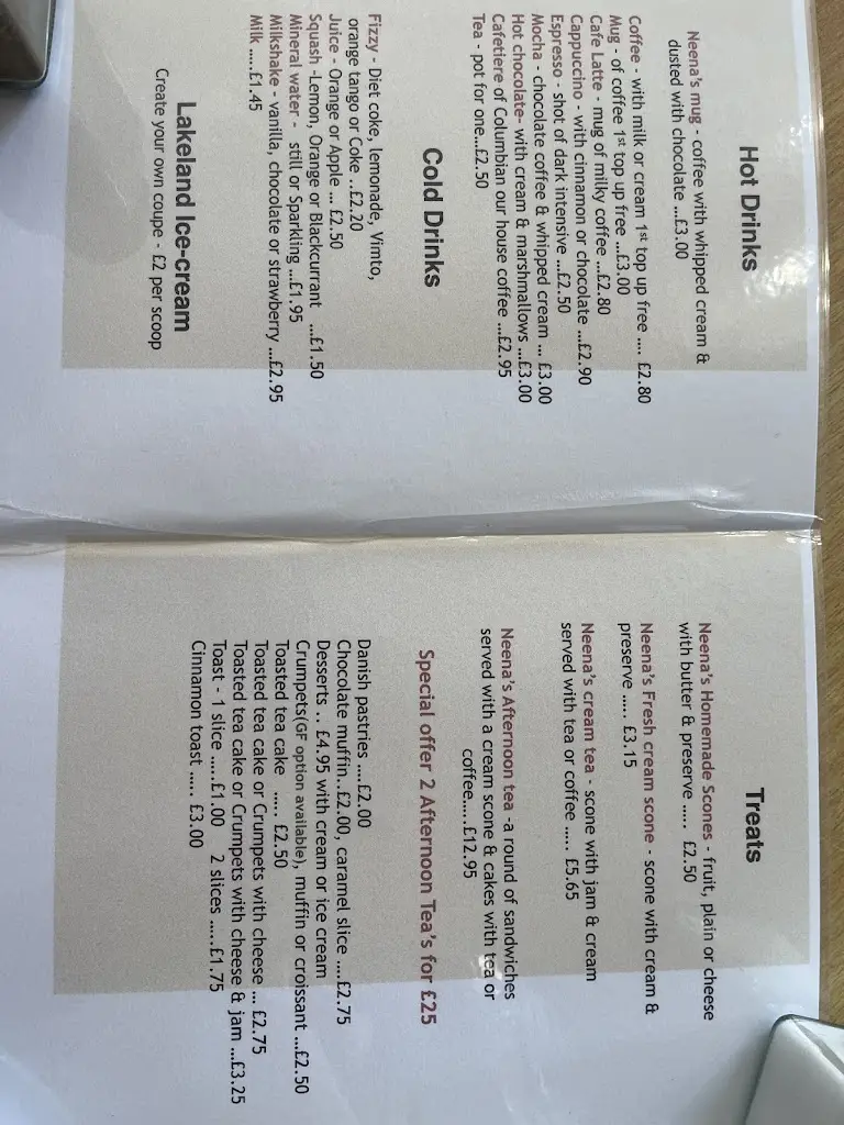 Menu_Cafe Neena's_Chester-le-Street_image_3