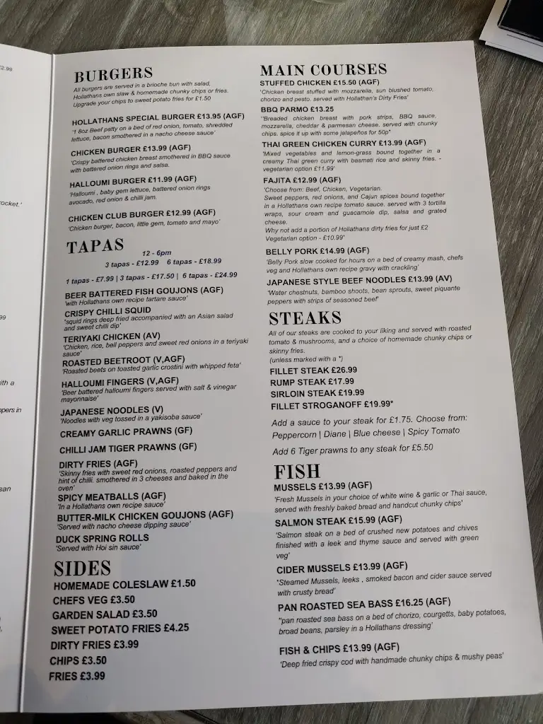 Menu_Hollathans_Chester-le-Street_image_1