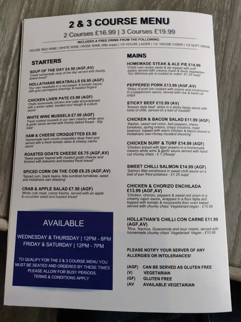 Menu_Hollathans_Chester-le-Street_image_3