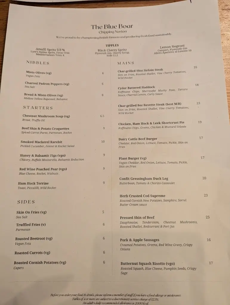 Menu_Blue Boar_Chipping Norton_image_1
