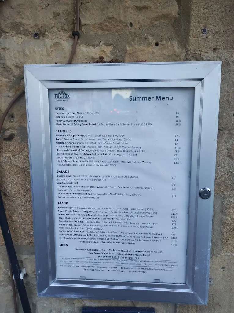 Menu_The Fox_Chipping Norton_immagine_4