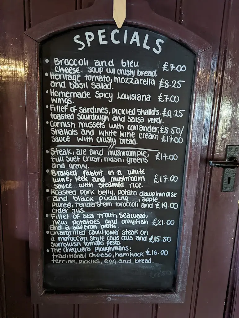 Menu_The Chequers_Chipping Norton_image_2