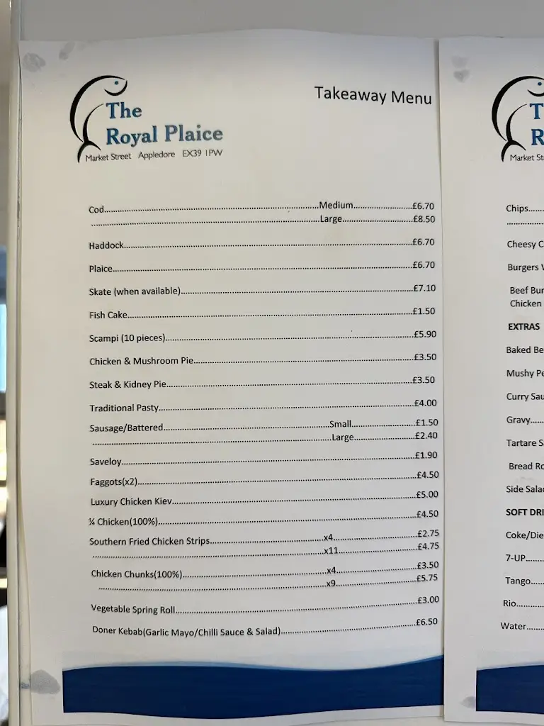 Menu_The Royal Plaice_Appledore_image_4