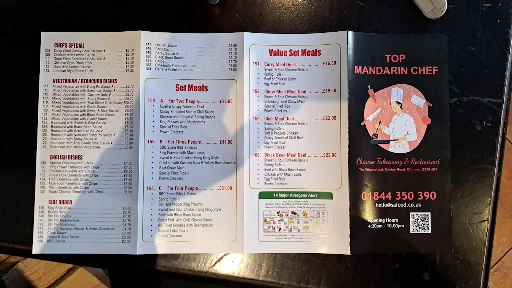 Menu_The Wheatsheaf Pub_Chinnor_image_2