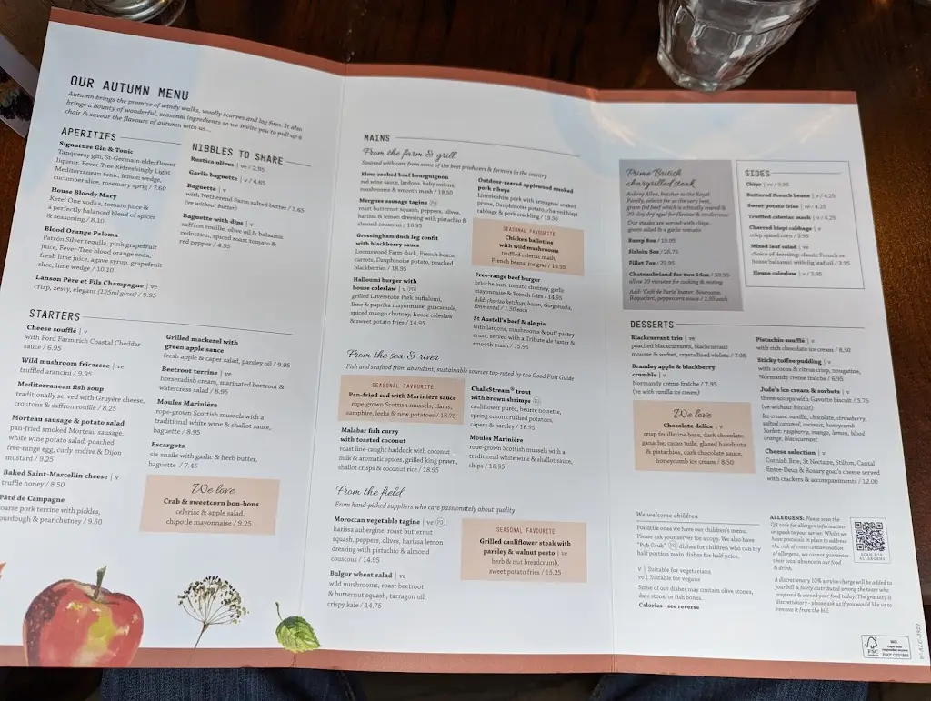 Menu_The Black Horse_Chinnor_image_1