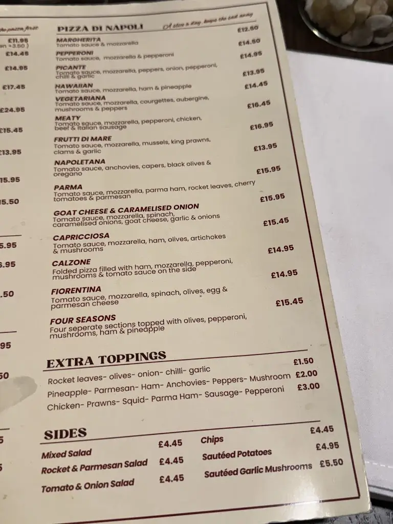 Menü_Aamore Italian Restaurant - Thame_Chinnor_Bild_3