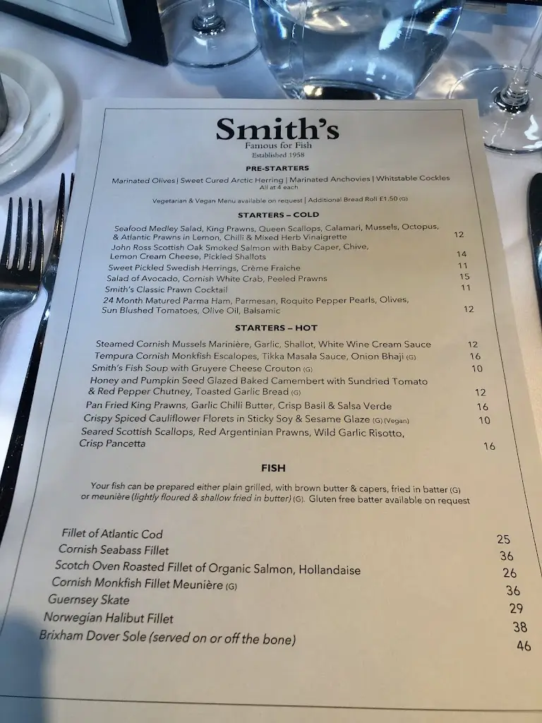 Menu_Smith's of Ongar_Chipping Ongar_imagen_3