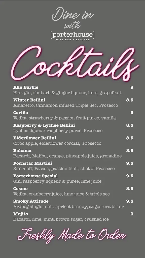 Menu_Porterhouse Wine Bar + Kitchen_Chipping Ongar_imagen_3