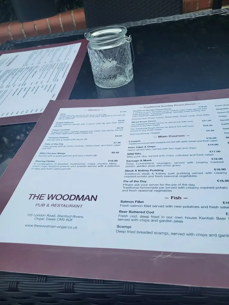 Menu_The Woodman_Chipping Ongar_image_1