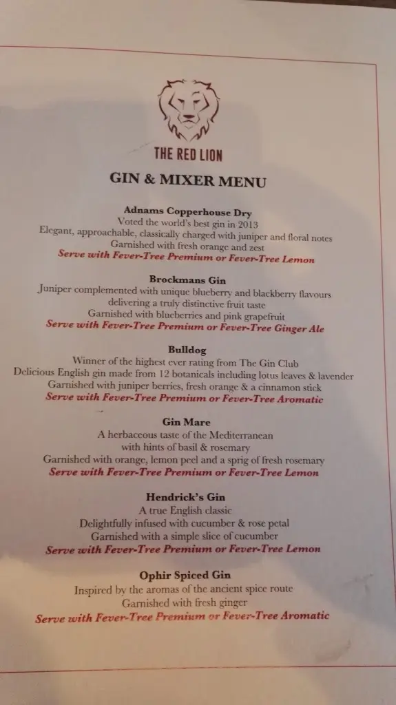 Menu_The Red Lion_Cholsey_image_1
