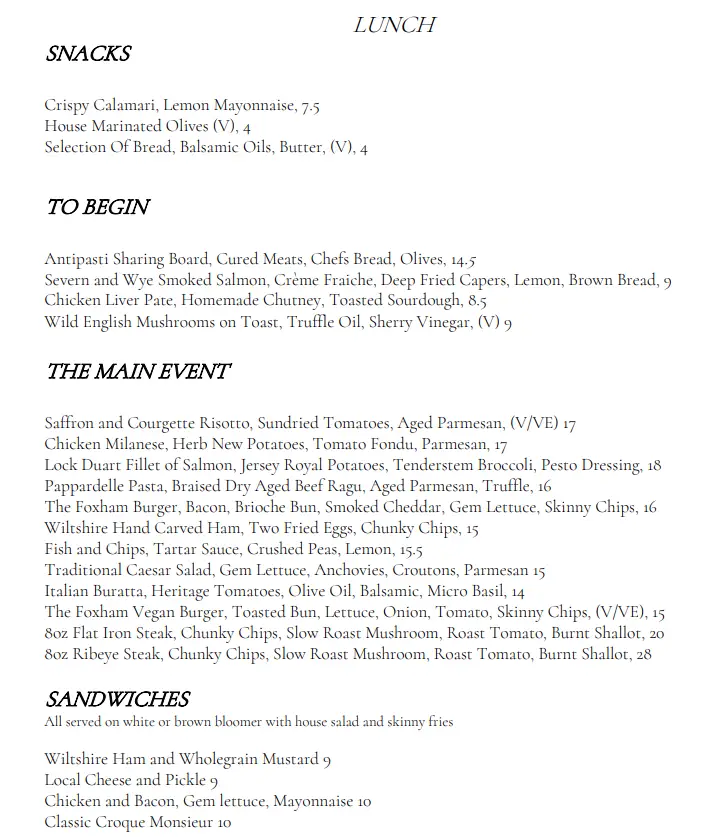 Menu_The Foxham_Chippenham_image_3